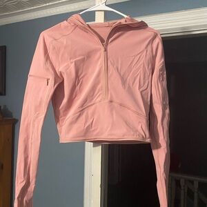 lululemon athletica Pink Cropped Hoodie